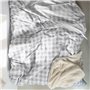 Parure de couette HappyFriday Basic Kids Gris Lit 1 persone Vichy 2 Pièces