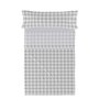 Jeu de draps HappyFriday Basic Kids Vichy Gris Lit 1 persone 180 x 270 cm 2 Pièces