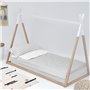 Housse de couette non rembourrée HappyFriday Basic Kids Vichy Gris 105 x 200 cm