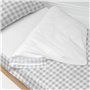 Housse de couette non rembourrée HappyFriday Basic Kids Vichy Gris 105 x 200 cm