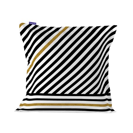 Housse de coussin HappyFriday Blanc Golden dots Multicouleur 60 x 60 cm