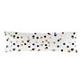 Taie d'oreiller HappyFriday Blanc Golden Dots Multicouleur 45 x 125 cm