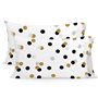 Taie d'oreiller HappyFriday Blanc Golden Dots Multicouleur 50 x 75 cm (2 Unités)
