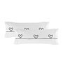 Taie d'oreiller HappyFriday Blanc My Love Multicouleur 45 x 110 cm (2 Unités)