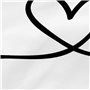 Taie d'oreiller HappyFriday Blanc My Love Multicouleur 45 x 110 cm (2 Unités)