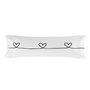 Taie d'oreiller HappyFriday Blanc My Love Multicouleur 45 x 125 cm
