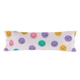 Taie d'oreiller HappyFriday Aware Funny faces Multicouleur 45 x 125 cm