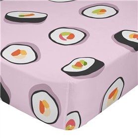 Drap housse HappyFriday AWARE Multicouleur 180 x 200 x 32 cm Sushi