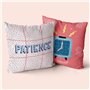 Housse de coussin HappyFriday Aware Patience Multicouleur 50 x 50 cm 2 Pièces