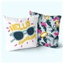 Housse de coussin HappyFriday Aware Hello sunshine Multicouleur 50 x 50 cm 2 Pièces