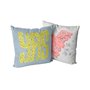 Housse de coussin HappyFriday Aware Yas Multicouleur 50 x 50 cm 2 Pièces