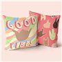 Housse de coussin HappyFriday Aware Good vibes  Multicouleur 50 x 50 cm 2 Pièces