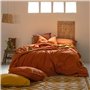 Housse de Couette HappyFriday BASIC Terre cuite 155 x 220 cm