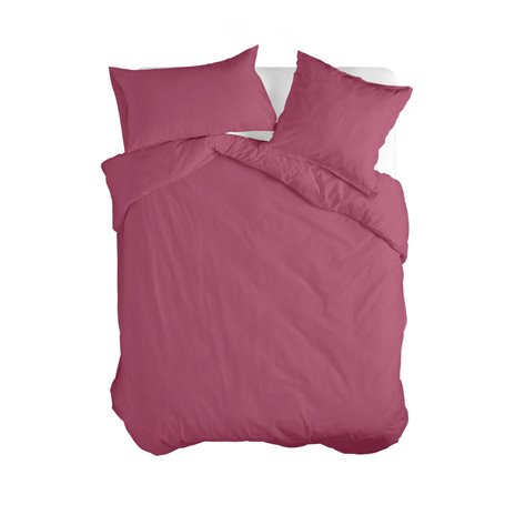 Housse de Couette HappyFriday BASIC Magenta 155 x 220 cm