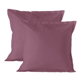 Taie d'oreiller HappyFriday BASIC Magenta 60 x 60 cm (2 Unités)