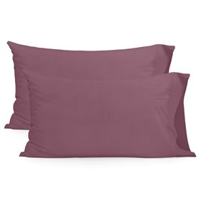 Taie d'oreiller HappyFriday Basic Magenta 50 x 75 cm (2 Unités)