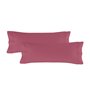 Taie d'oreiller HappyFriday BASIC Magenta 45 x 110 cm (2 Unités)
