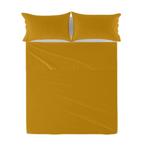 Drap HappyFriday Basic Moutarde 180 x 270 cm