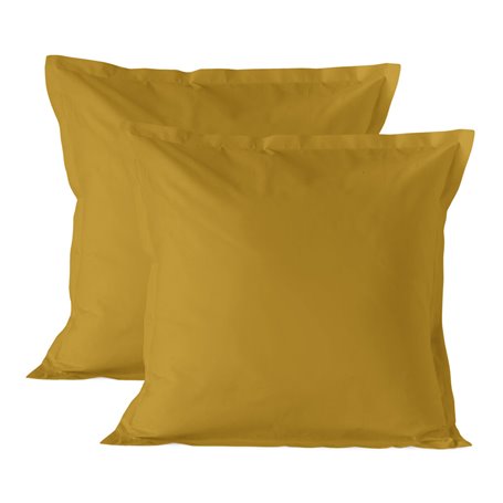 Housse de coussin HappyFriday Basic Moutarde 60 x 60 cm 2 Unités