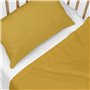 Jeu de draps HappyFriday BASIC KIDS Moutarde Lit de bébé 2 Pièces