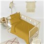 Parure de couette HappyFriday Basic Kids Moutarde Lit de bébé 2 Pièces