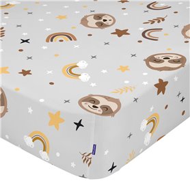 Drap housse HappyFriday MOSHI MOSHI Multicouleur 105 x 200 x 32 cm