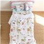 Parure de couette HappyFriday Moshi Moshi Cute Llamas Multicouleur 2 Pièces