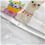 Parure de couette HappyFriday Moshi Moshi Cute Llamas Multicouleur 2 Pièces