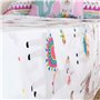 Jeu de draps HappyFriday Moshi Moshi Cute llamas Multicouleur Lit 1 persone 2 Pièces