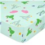 Drap housse HappyFriday Moshi Moshi Cute Llamas Multicouleur 105 x 200 x 32 cm