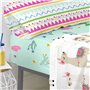 Drap housse HappyFriday Moshi Moshi Cute Llamas Multicouleur 105 x 200 x 32 cm