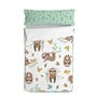 Couette rembourrée HappyFriday Moshi Moshi Happy Sloth Multicouleur 105 x 200 cm