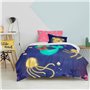 Parure de couette HappyFriday Mr Fox Happy mermaid Multicouleur Lit 1 persone 2 Pièces