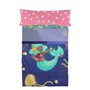 Jeu de draps HappyFriday Mr Fox Happy Mermaid Multicouleur Lit 1 persone 2 Pièces