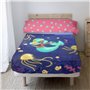 Jeu de draps HappyFriday Mr Fox Happy Mermaid Multicouleur Lit 1 persone 2 Pièces