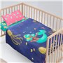 Jeu de draps HappyFriday Mr Fox Happy Mermaid Multicouleur Lit de bébé 2 Pièces