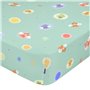 Drap housse HappyFriday MR FOX Vert Multicouleur 70 x 140 x 14 cm