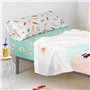 Drap housse HappyFriday MR FOX Multicouleur 105 x 200 x 32 cm