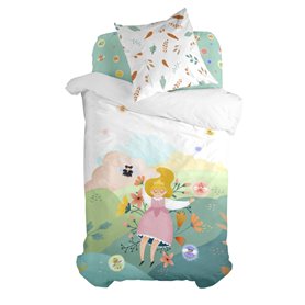 Parure de couette HappyFriday Mr Fox Dreaming   Multicouleur Lit 1 persone 2 Pièces