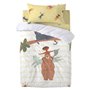 Parure de couette HappyFriday Mr Fox Jungle life  Multicouleur Lit de bébé 2 Pièces