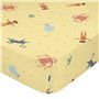 Drap housse HappyFriday MR FOX Multicouleur 105 x 200 x 32 cm