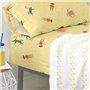 Drap housse HappyFriday MR FOX Multicouleur 105 x 200 x 32 cm