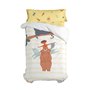 Parure de couette HappyFriday Mr Fox Jungle life  Multicouleur Lit 1 persone 2 Pièces