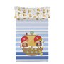 Jeu de draps HappyFriday Happynois Pirate Ship Multicouleur Lit 1 persone 2 Pièces