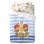 Parure de couette HappyFriday Happynois Pirate Ship Multicouleur Lit de bébé 2 Pièces