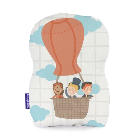 Coussin HappyFriday Mr Fox World trip Multicouleur 40 x 30 cm