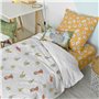 Parure de couette HappyFriday Mr Fox World trip Multicouleur Lit 1 persone 2 Pièces