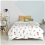 Parure de couette HappyFriday Mr Fox World trip Multicouleur Lit 1 persone 2 Pièces