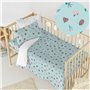 Parure de couette HappyFriday Mini Catarinas Multicouleur Lit de bébé 2 Pièces