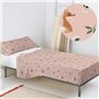 Jeu de draps HappyFriday HF Mini Fox Forest Multicouleur Lit 1 persone 2 Pièces